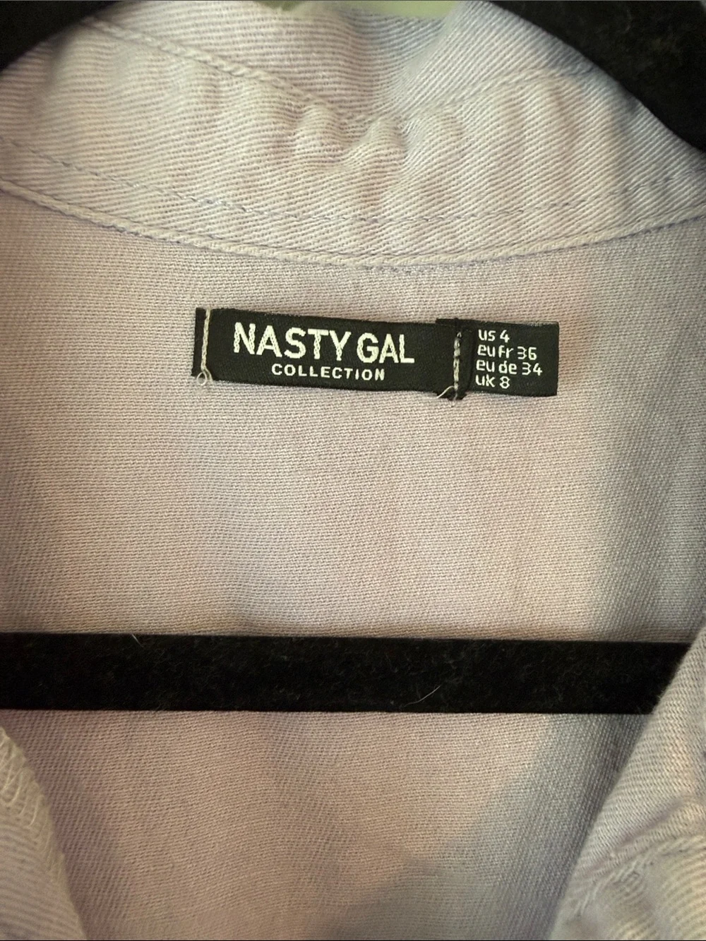 Nasty Gal Lavender Tie-Waist Utility Jumpsuit - Picture 4 of 8